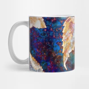 Autumn leaves cyanotype 1 Mug